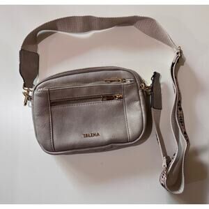 Telena Small Vegan Leather Crossbody Purse With Adjustable Wide Strap